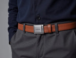 Brown Leather Men's Belt