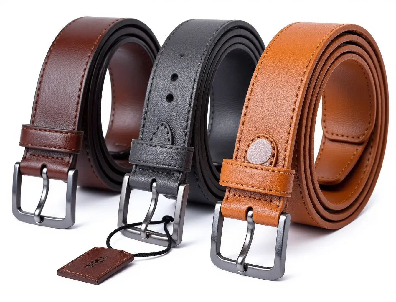 Basic Leather Belt Set