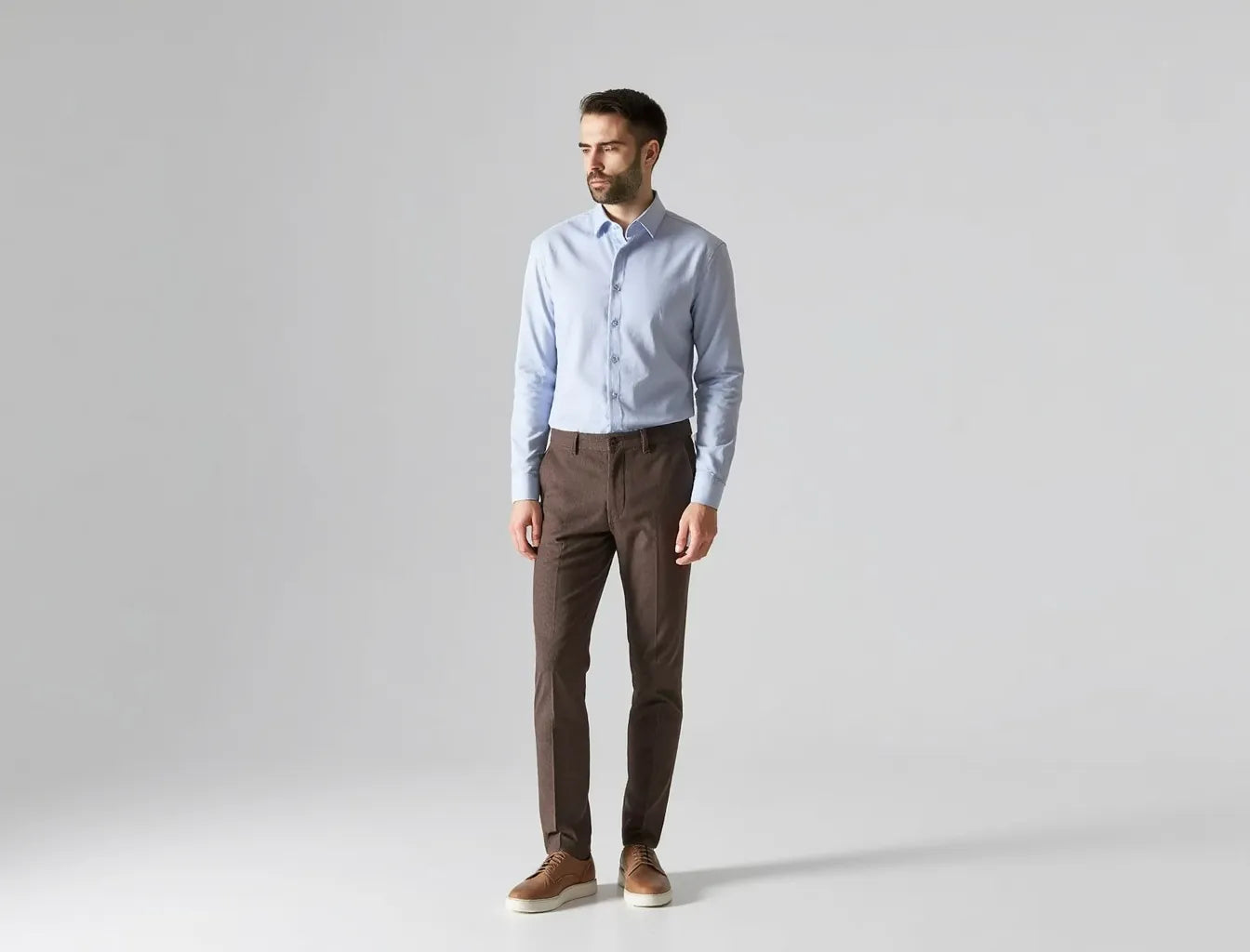 Brown Men's Suit Pants