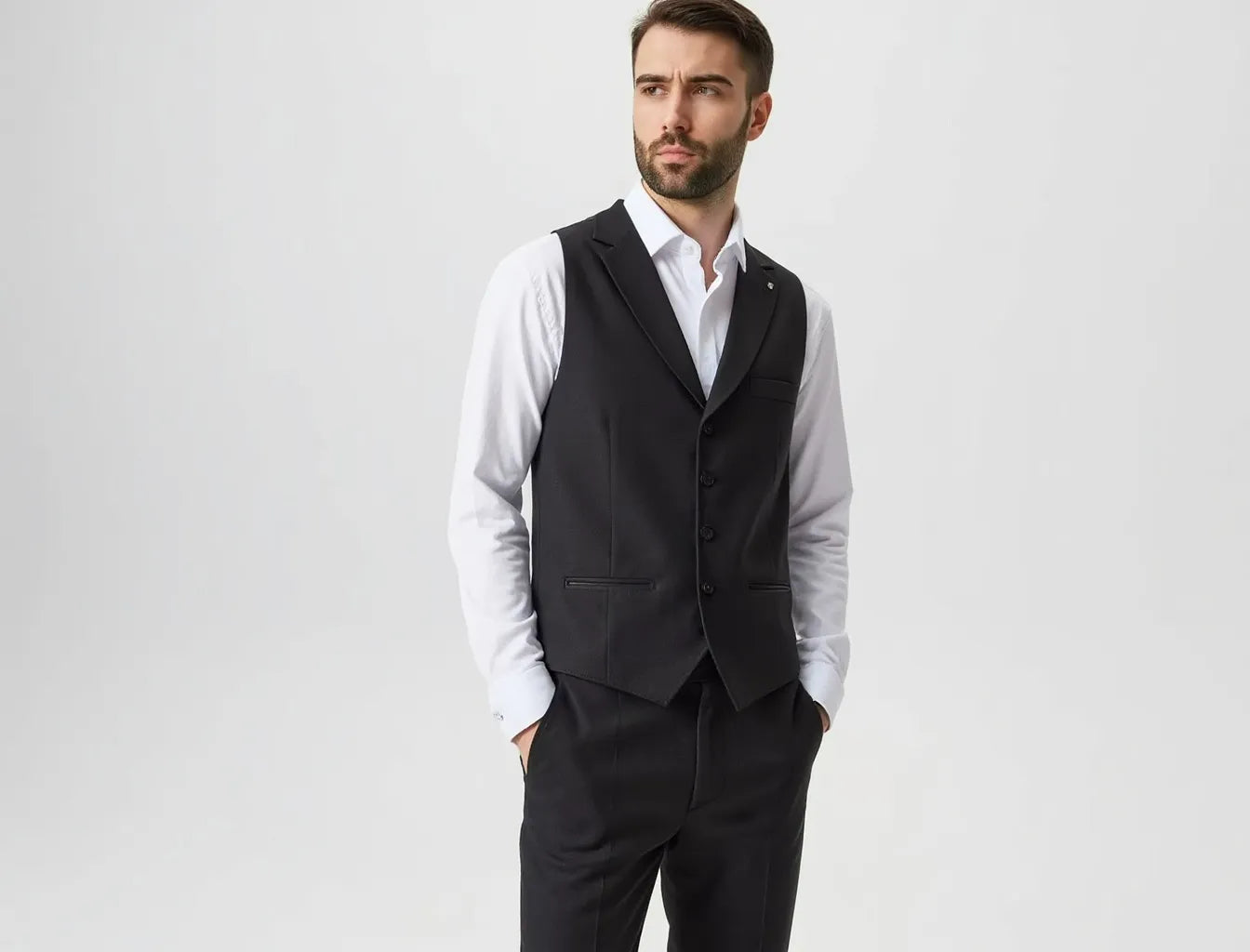 Classic Black Men's Vest