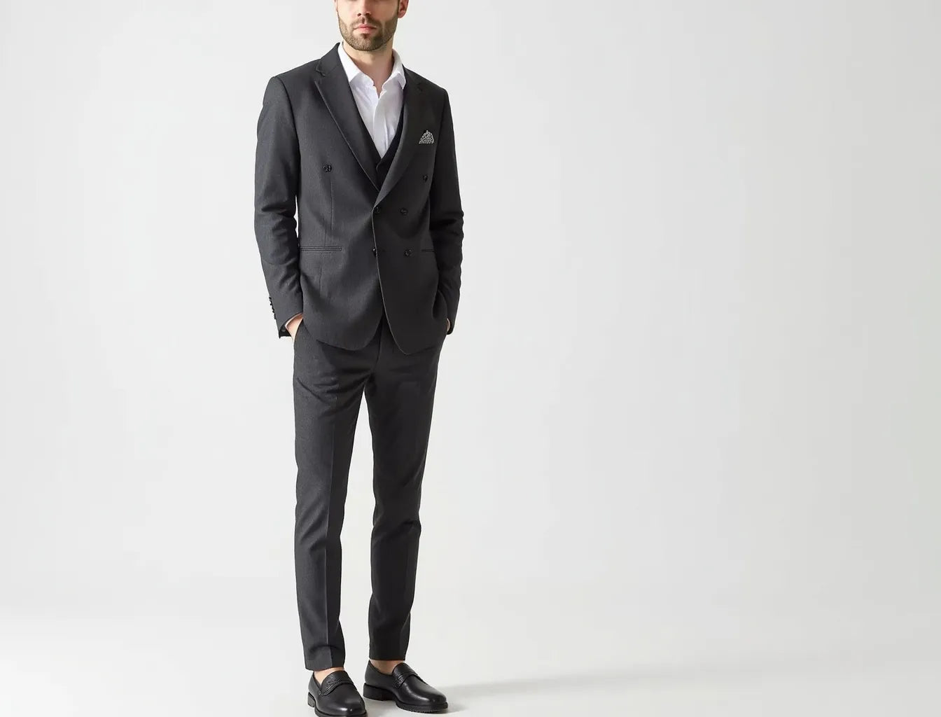 Grey Men's Triple Suit