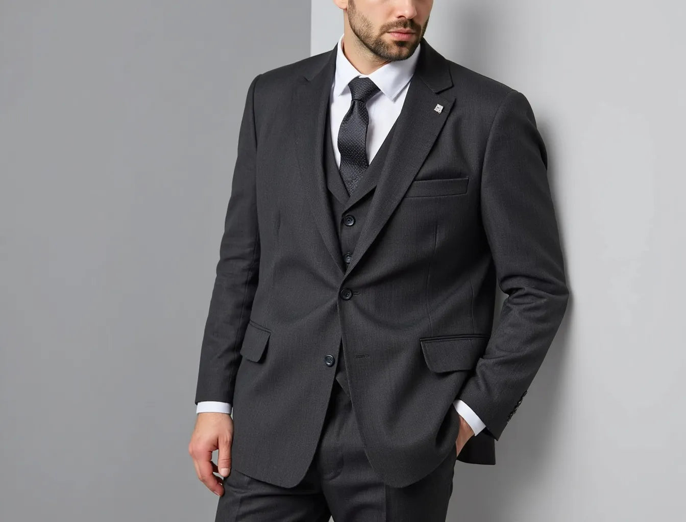 Classic Graphite Suit Triple