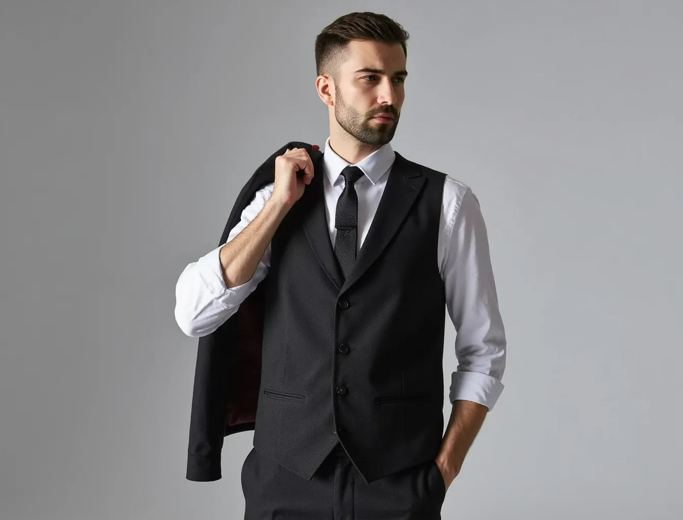 Classic Graphite Suit Triple