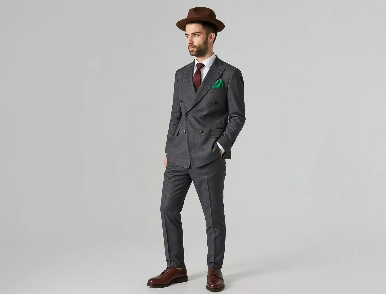 Grey Classic Men's Suit
