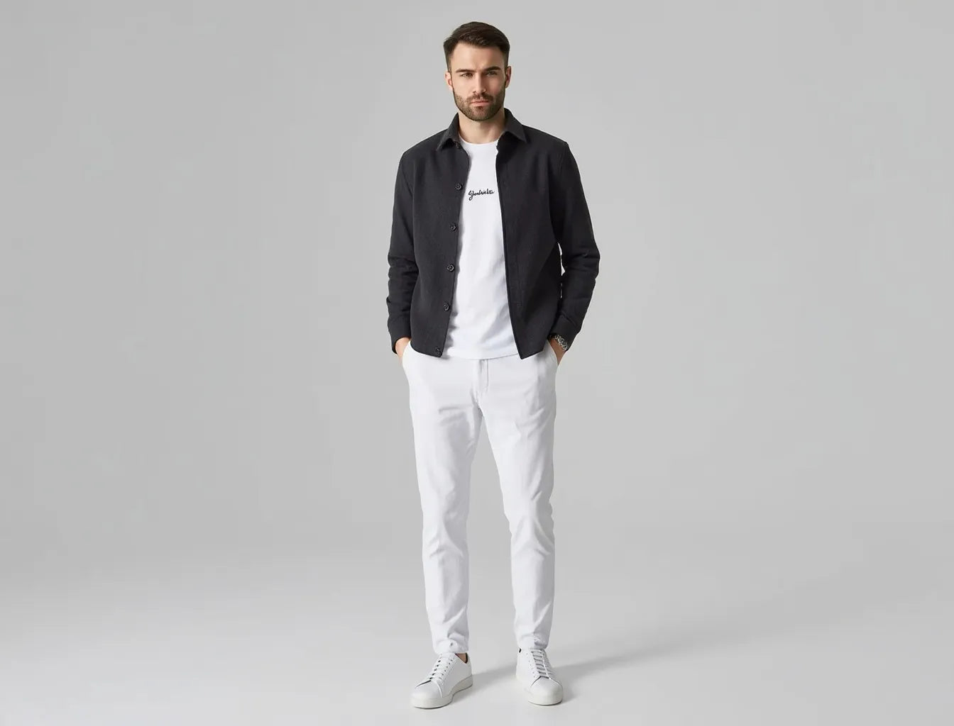 Dark Gray Men's Shirt