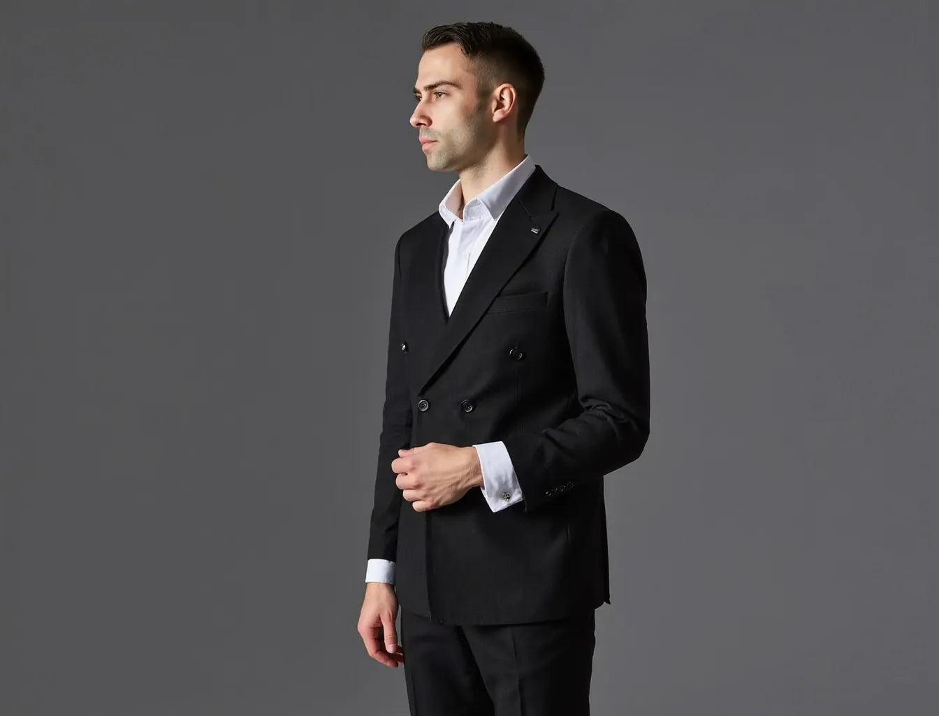 Black Men's Classic Suit