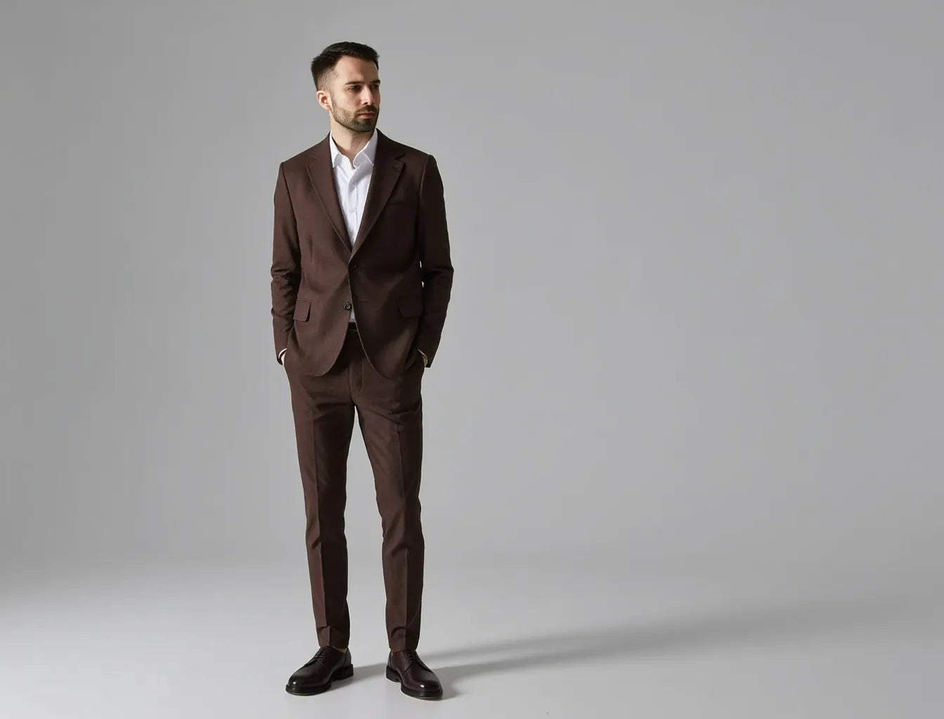 Classic Men's Brown Suit